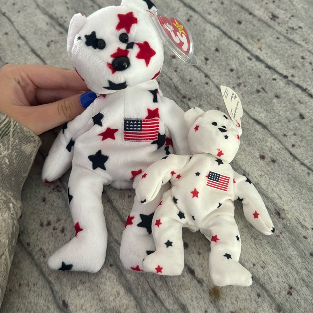 Teenie Beanie & Glory the bear beanie babies